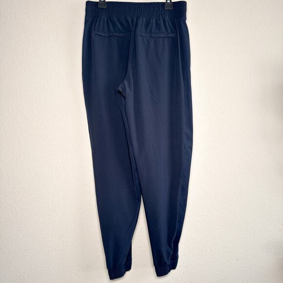 Athleta Brooklyn Ankle Pants Navy Blue Sz 4 Lightweight Stretch - Picture 7 of 13